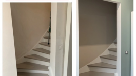 Peintre Brabant Wallon cage escalier