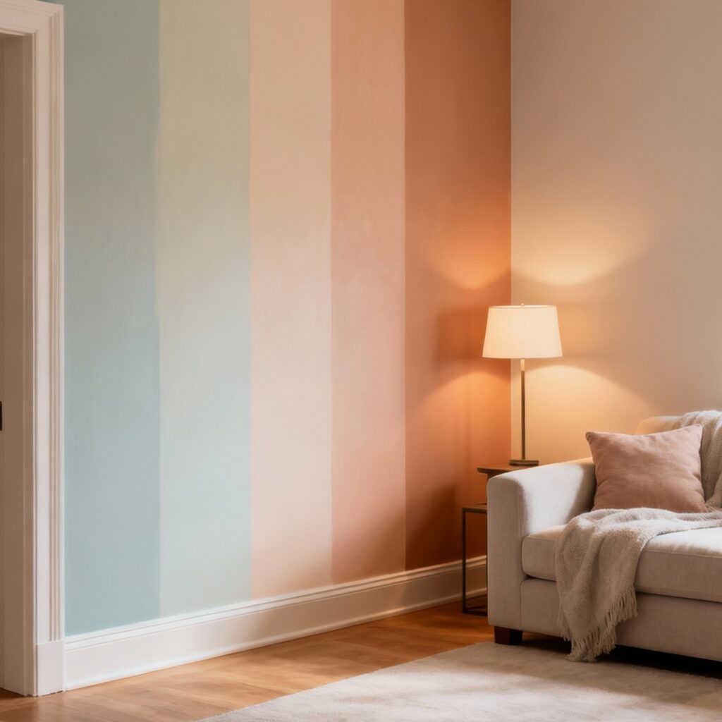 Salon en couleur par Peinture & Décoration